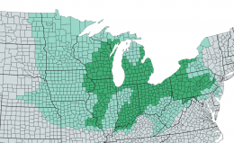 Counties considered part of the US Rust Belt.