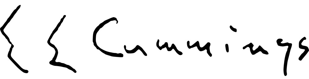 E. E. Cummings’ signature.